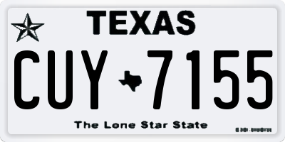 TX license plate CUY7155