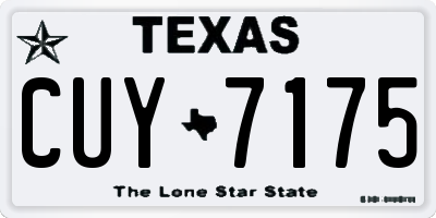 TX license plate CUY7175
