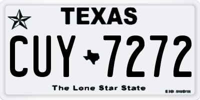 TX license plate CUY7272