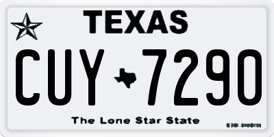 TX license plate CUY7290