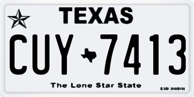 TX license plate CUY7413