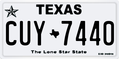 TX license plate CUY7440