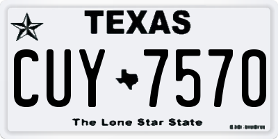 TX license plate CUY7570