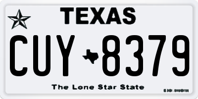 TX license plate CUY8379