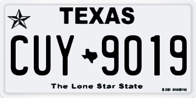 TX license plate CUY9019