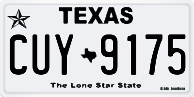 TX license plate CUY9175