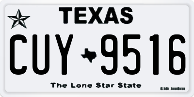 TX license plate CUY9516