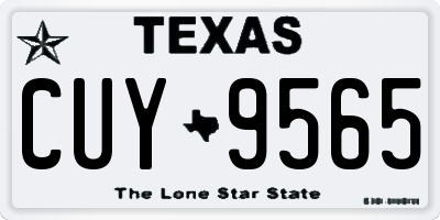 TX license plate CUY9565