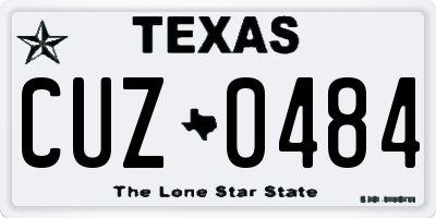 TX license plate CUZ0484