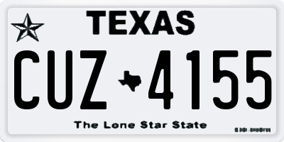 TX license plate CUZ4155