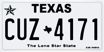 TX license plate CUZ4171