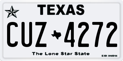 TX license plate CUZ4272