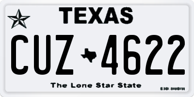 TX license plate CUZ4622