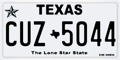 TX license plate CUZ5044