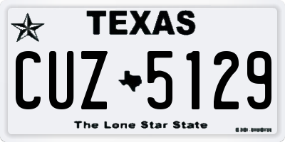 TX license plate CUZ5129