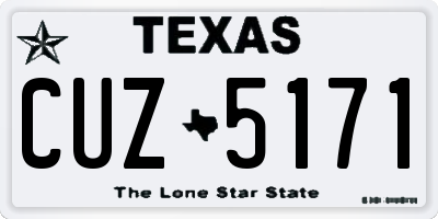 TX license plate CUZ5171