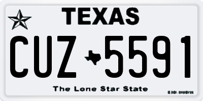 TX license plate CUZ5591