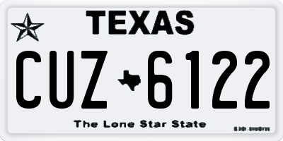 TX license plate CUZ6122