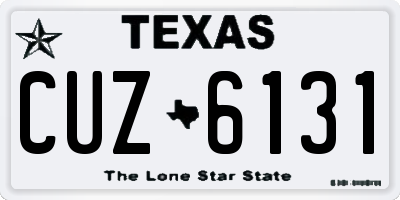 TX license plate CUZ6131