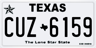 TX license plate CUZ6159
