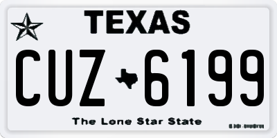 TX license plate CUZ6199