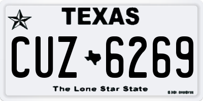 TX license plate CUZ6269