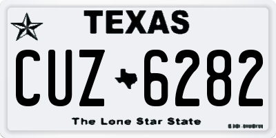 TX license plate CUZ6282