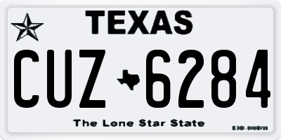 TX license plate CUZ6284