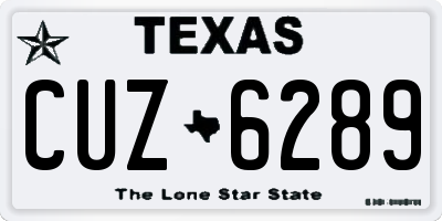 TX license plate CUZ6289