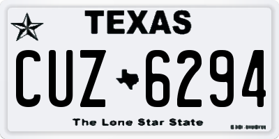 TX license plate CUZ6294