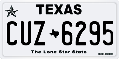 TX license plate CUZ6295