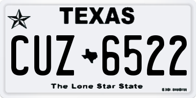 TX license plate CUZ6522