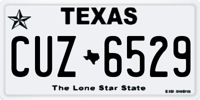 TX license plate CUZ6529
