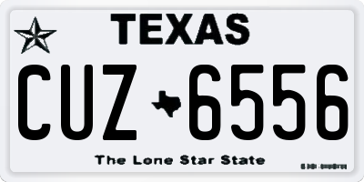 TX license plate CUZ6556