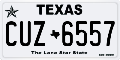 TX license plate CUZ6557