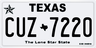 TX license plate CUZ7220