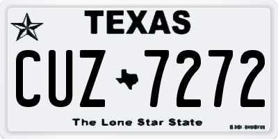 TX license plate CUZ7272