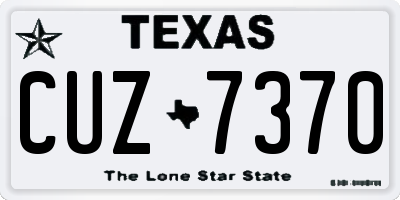 TX license plate CUZ7370