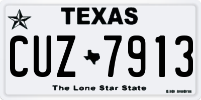 TX license plate CUZ7913
