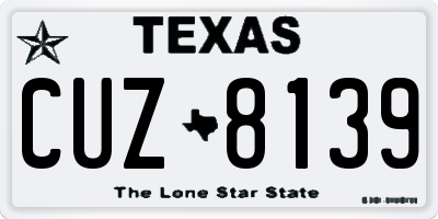 TX license plate CUZ8139
