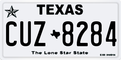 TX license plate CUZ8284