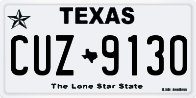 TX license plate CUZ9130