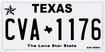 TX license plate CVA1176