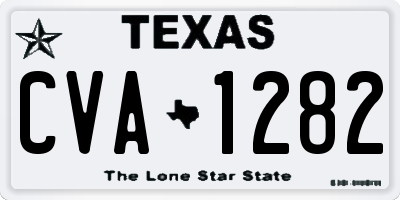 TX license plate CVA1282
