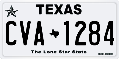 TX license plate CVA1284