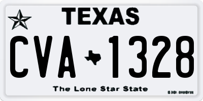 TX license plate CVA1328