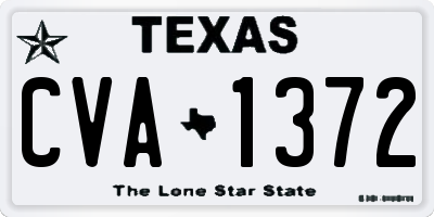 TX license plate CVA1372