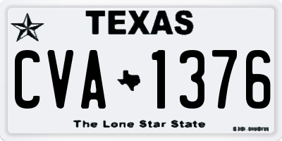 TX license plate CVA1376