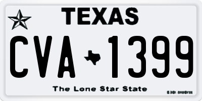 TX license plate CVA1399