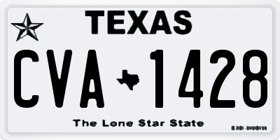 TX license plate CVA1428